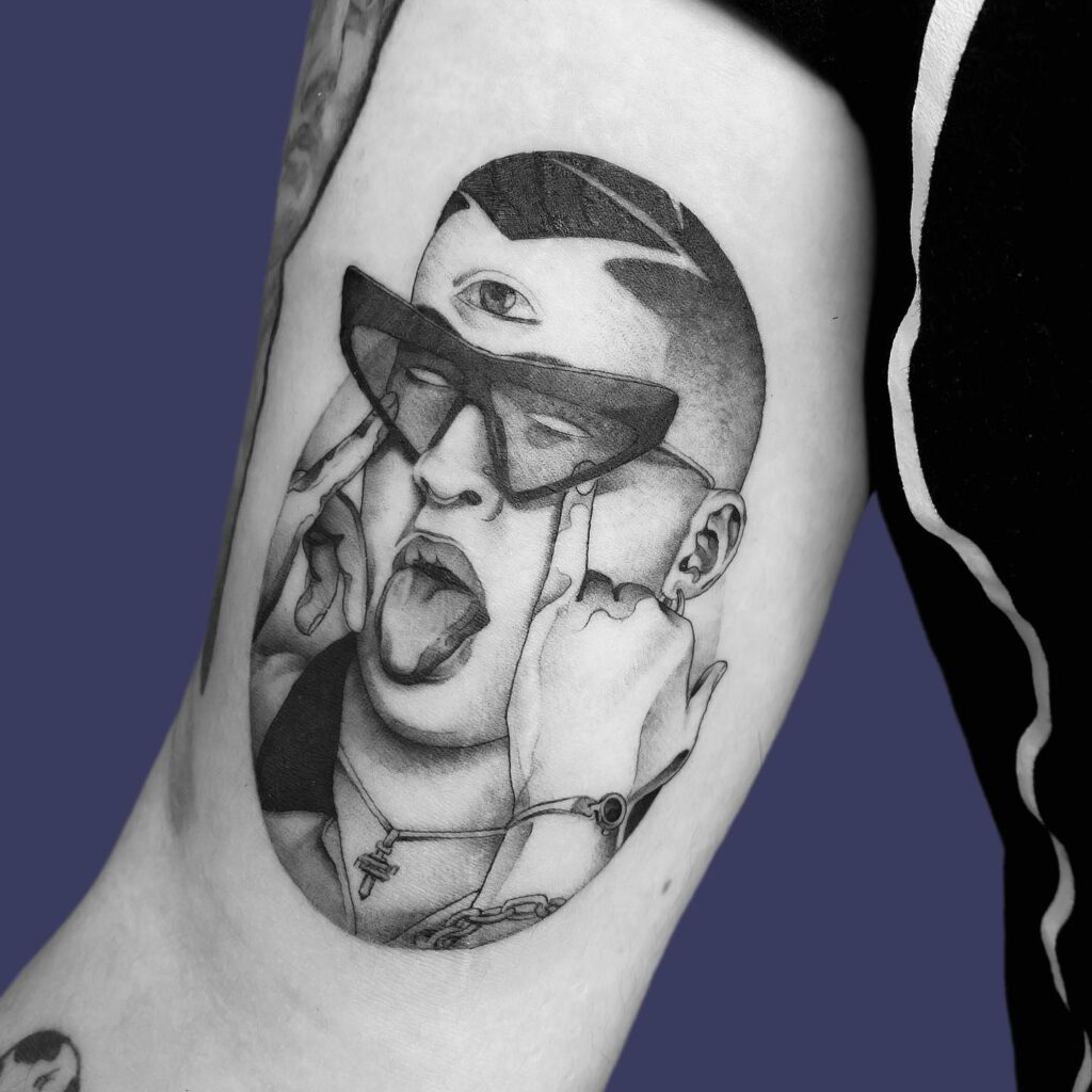 Dippy Bad Bunny Tattoo