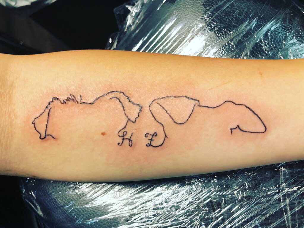 The Story of My Minimalist SingleLine Dog Tattoos