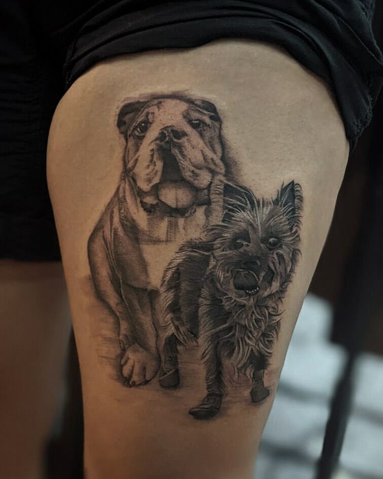 Dog Portrait Tattoo