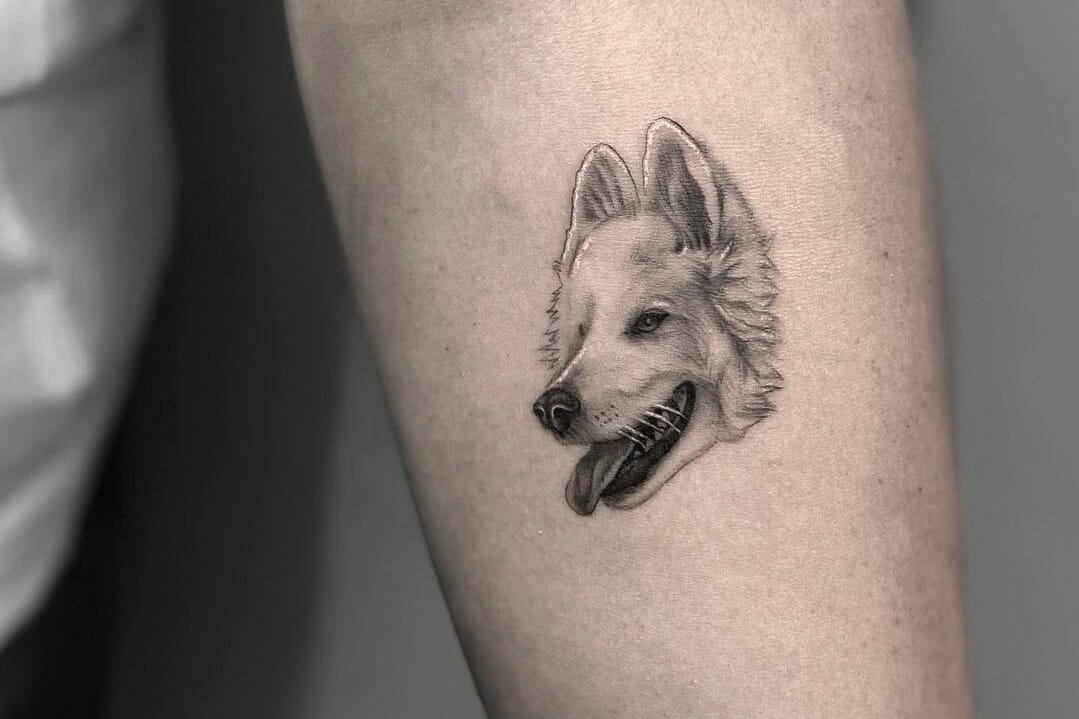 Micro dog portrait tattoo done  Chronic Ink Tattoo Shops  Facebook
