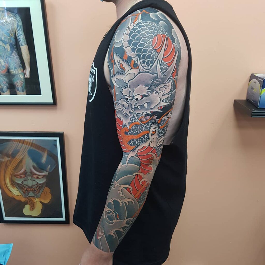 11+ Dragon Sleeve Tattoo Ideas You'll Have to See to Believe! - alexie