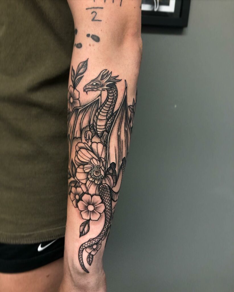 Dragon Sleeve Tattoos