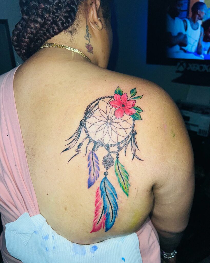 Dream Catcher Luck Tattoo