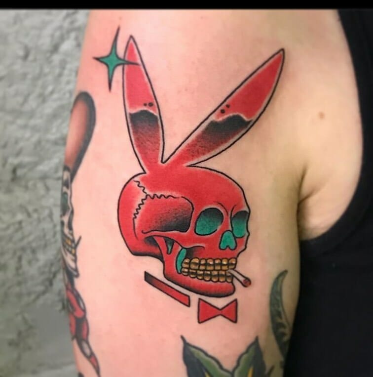 Eagle And Playboy Bunny Tattoo