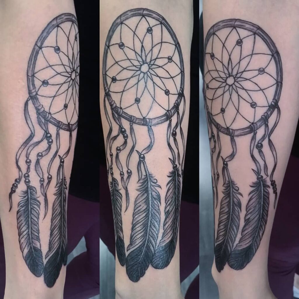 Eagle Feather Dreamcatcher Tattoo