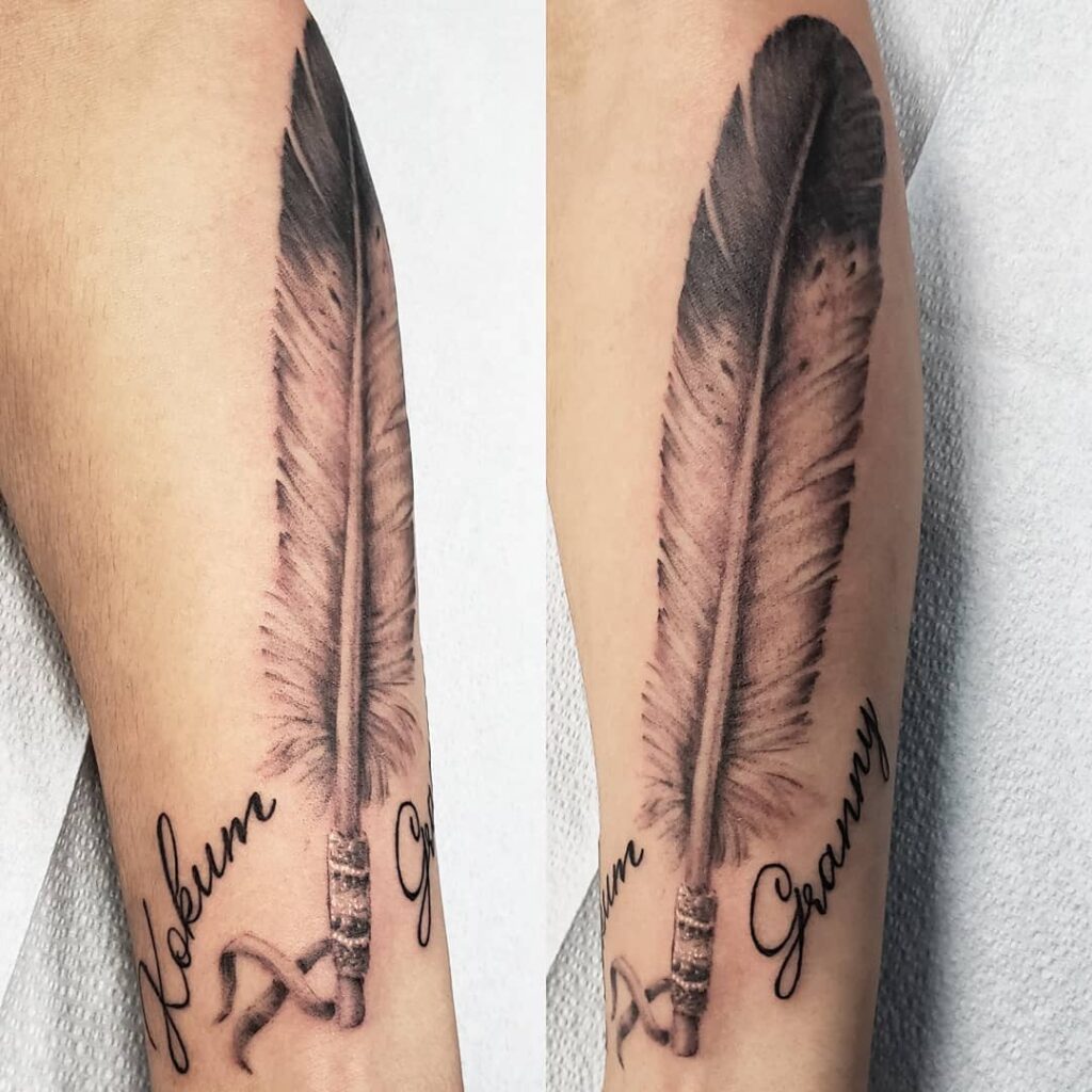 Ordershock Feather with Elephant Tattoo Waterproof For Girls and Boys  Animal Temporary Body Tattoo  Amazonin Beauty