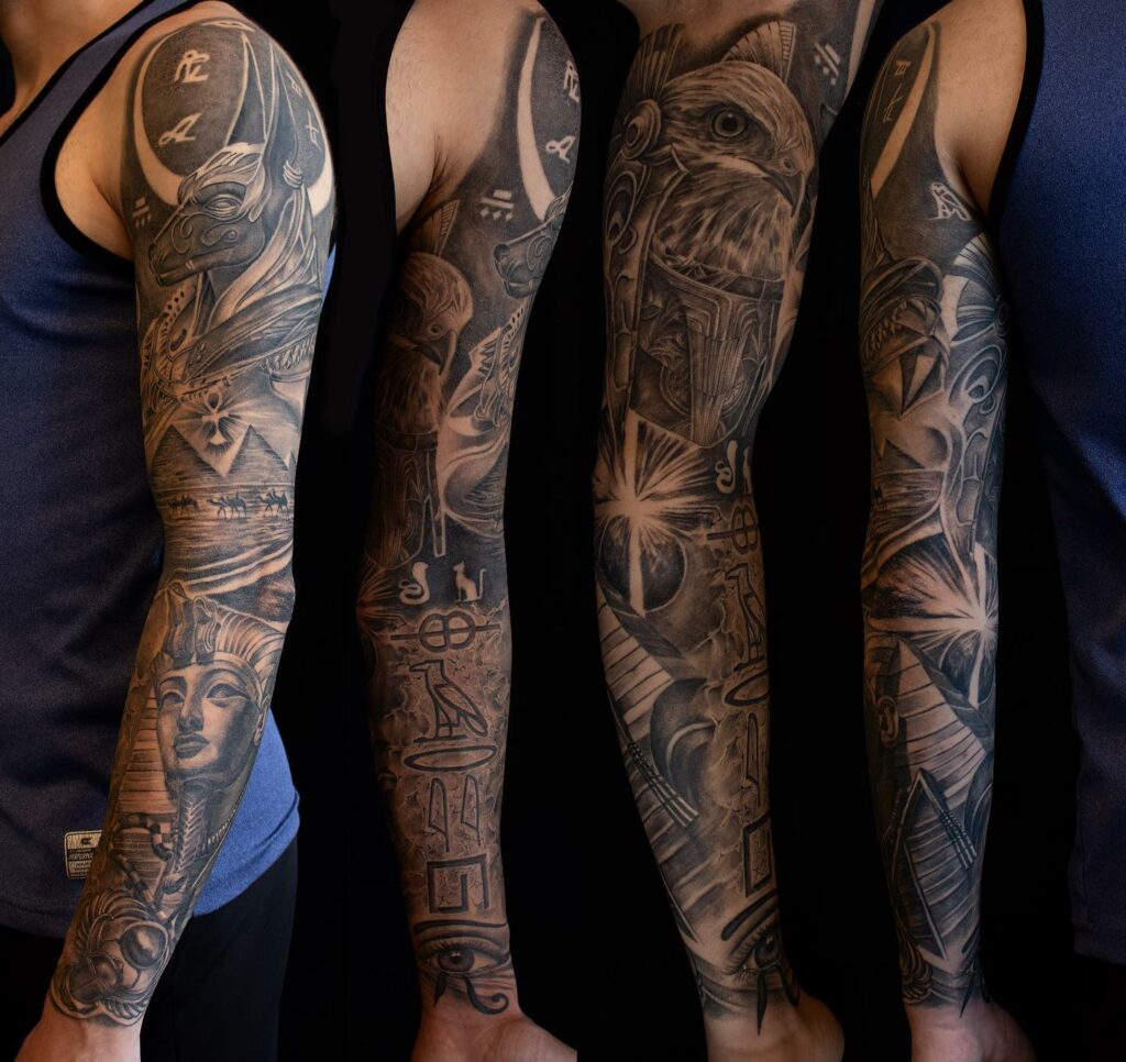 Discover more than 77 egyptian sleeve tattoo best  thtantai2