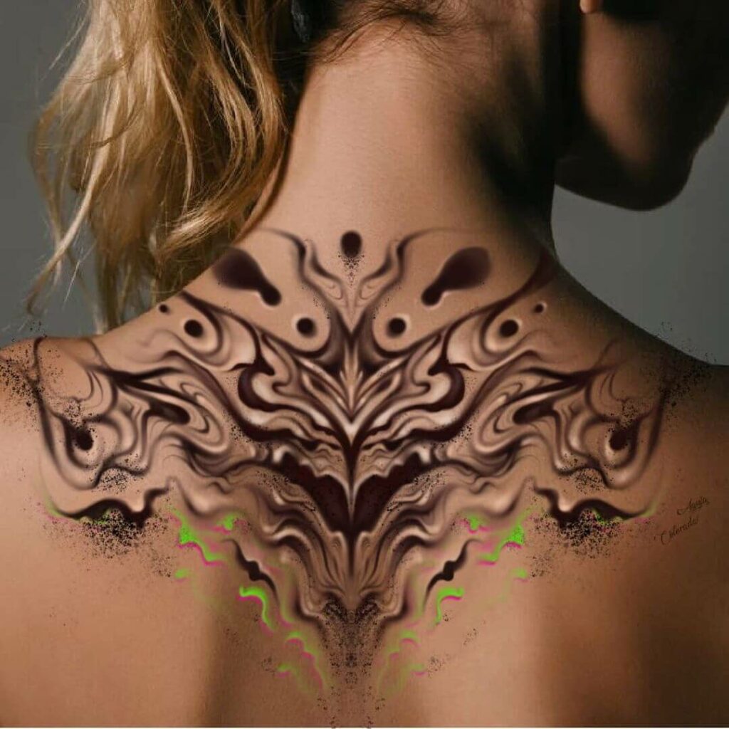 Elaborate Marble Tattoo Designs For Your Back