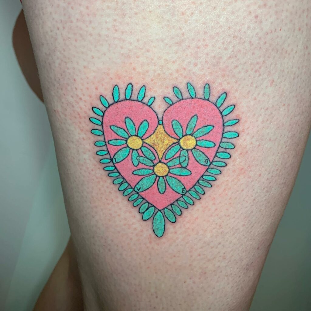 Girly Heart Tattoo Design  Happy Valentines Day   Flickr