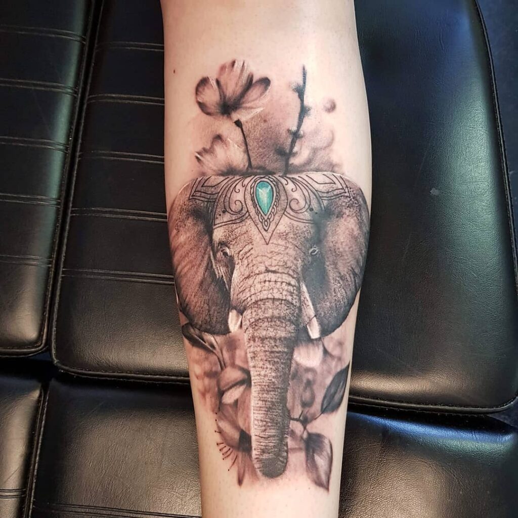 Elephant Head Tattoo