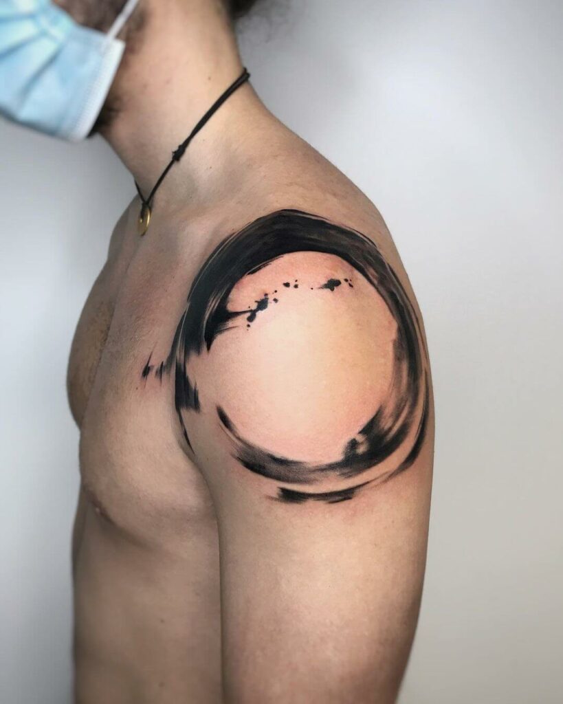 Enso Shoulder Tattoo