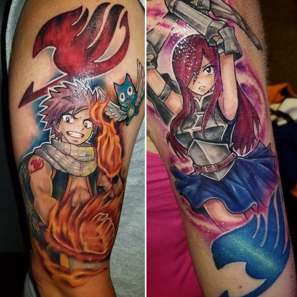 Fairy Tale Matching anime Tattoo