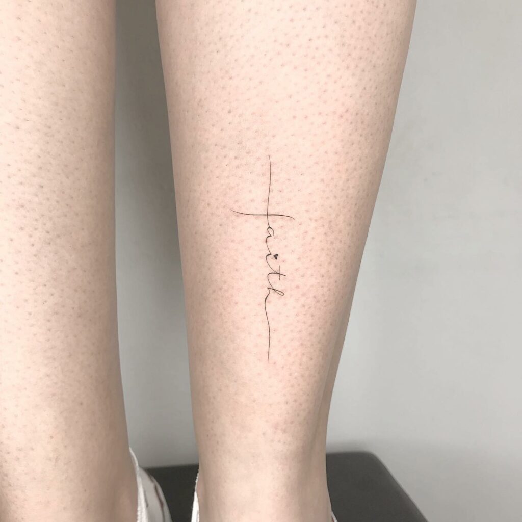 Cute Tiny Cross Tattoo On Ankle