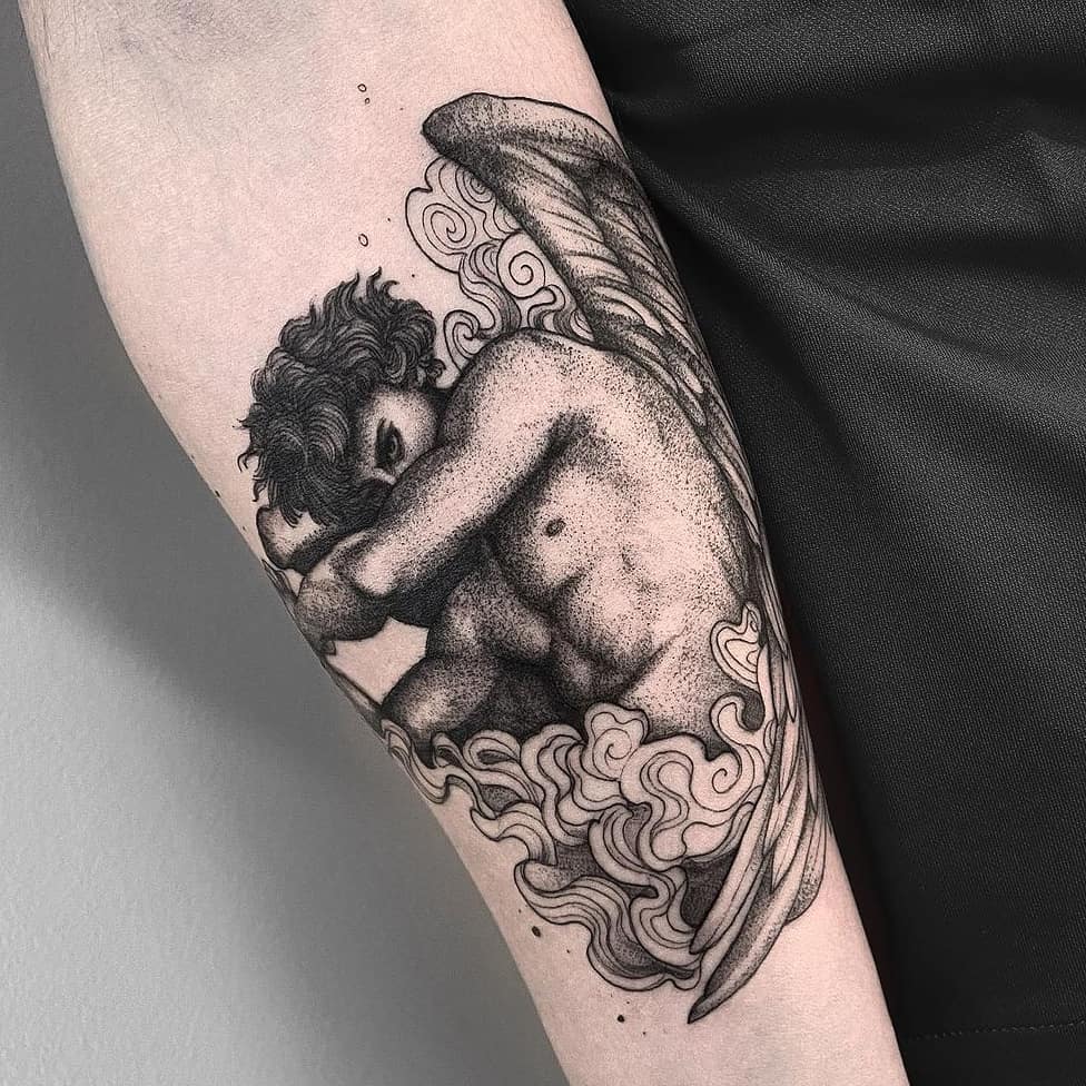 110 Best Guardian Angel Tattoos  Designs  Meanings 2019