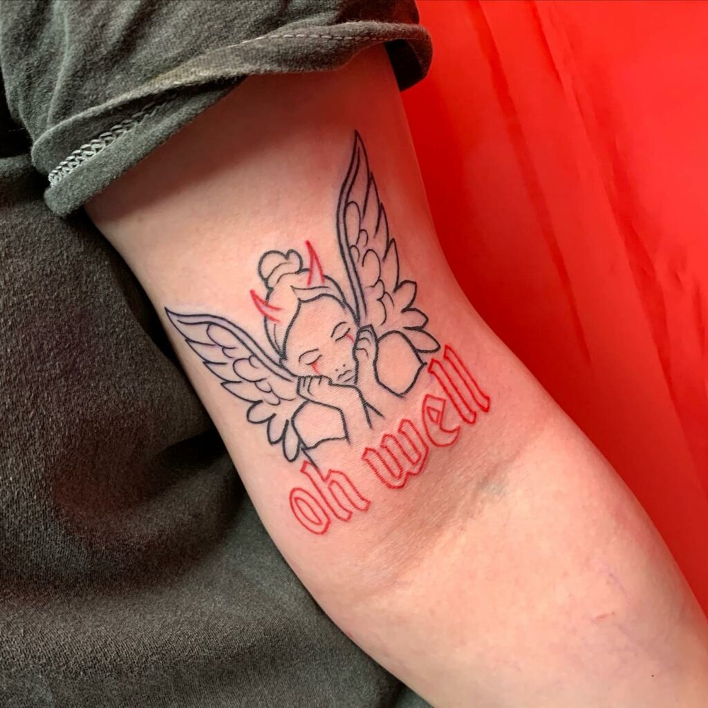 Fallen Angel Wing Tattoos
