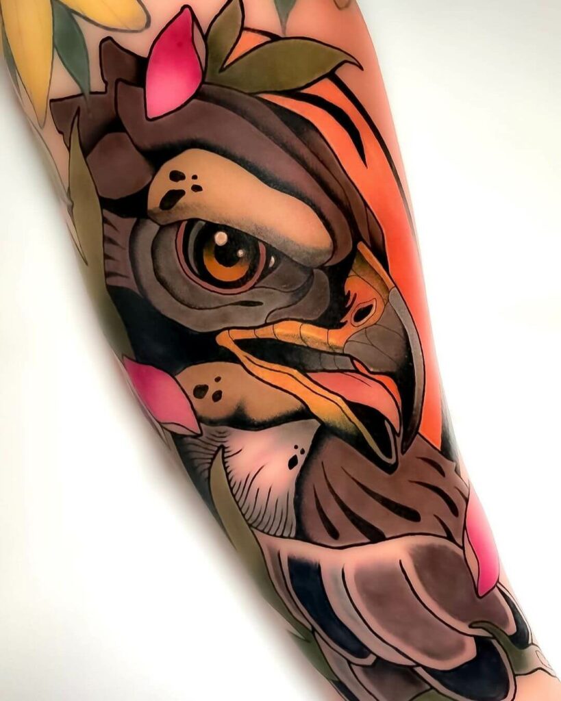 Fantastic Neo Traditional Bird Tattoo Ideas