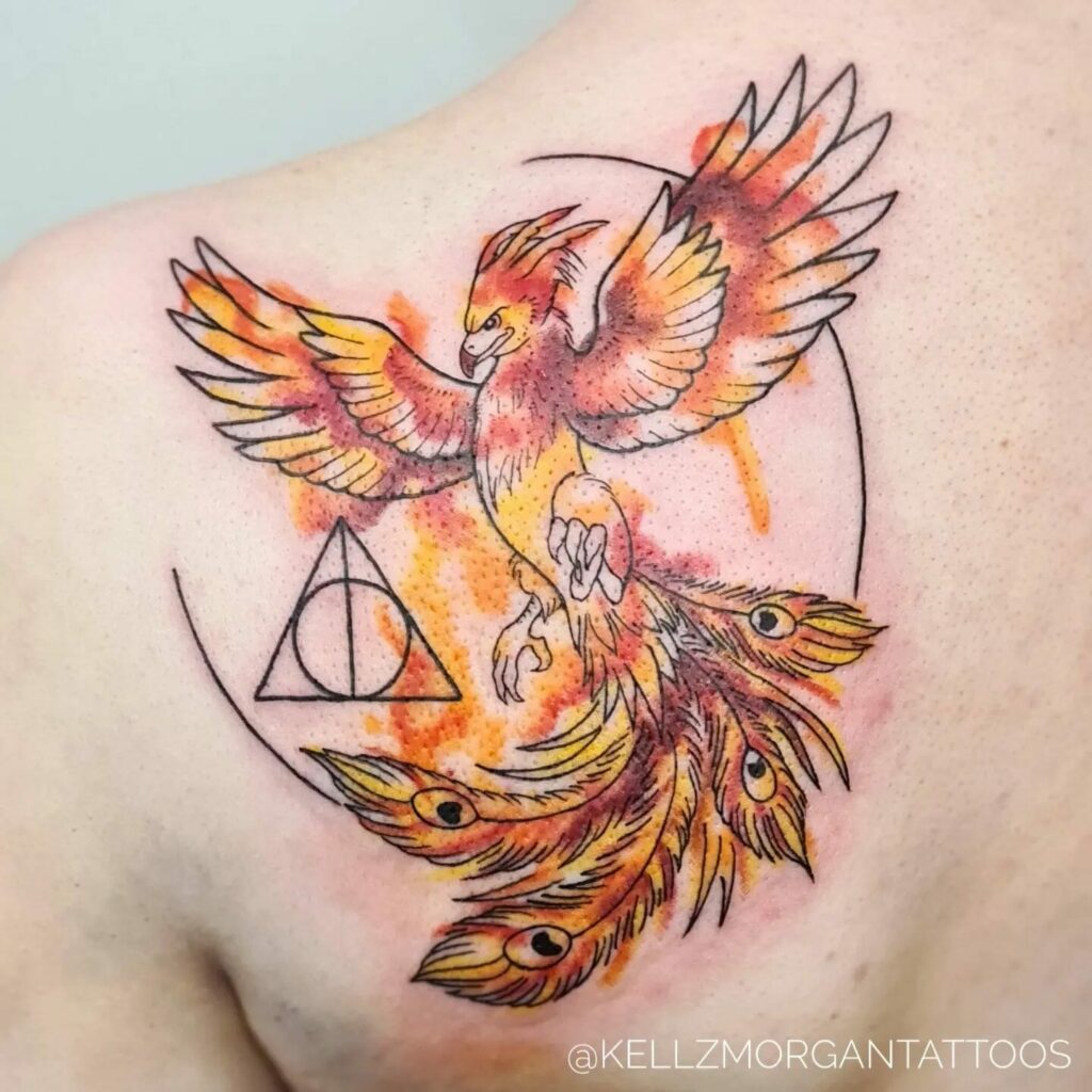 Fawkes The Phoenix Tattoo