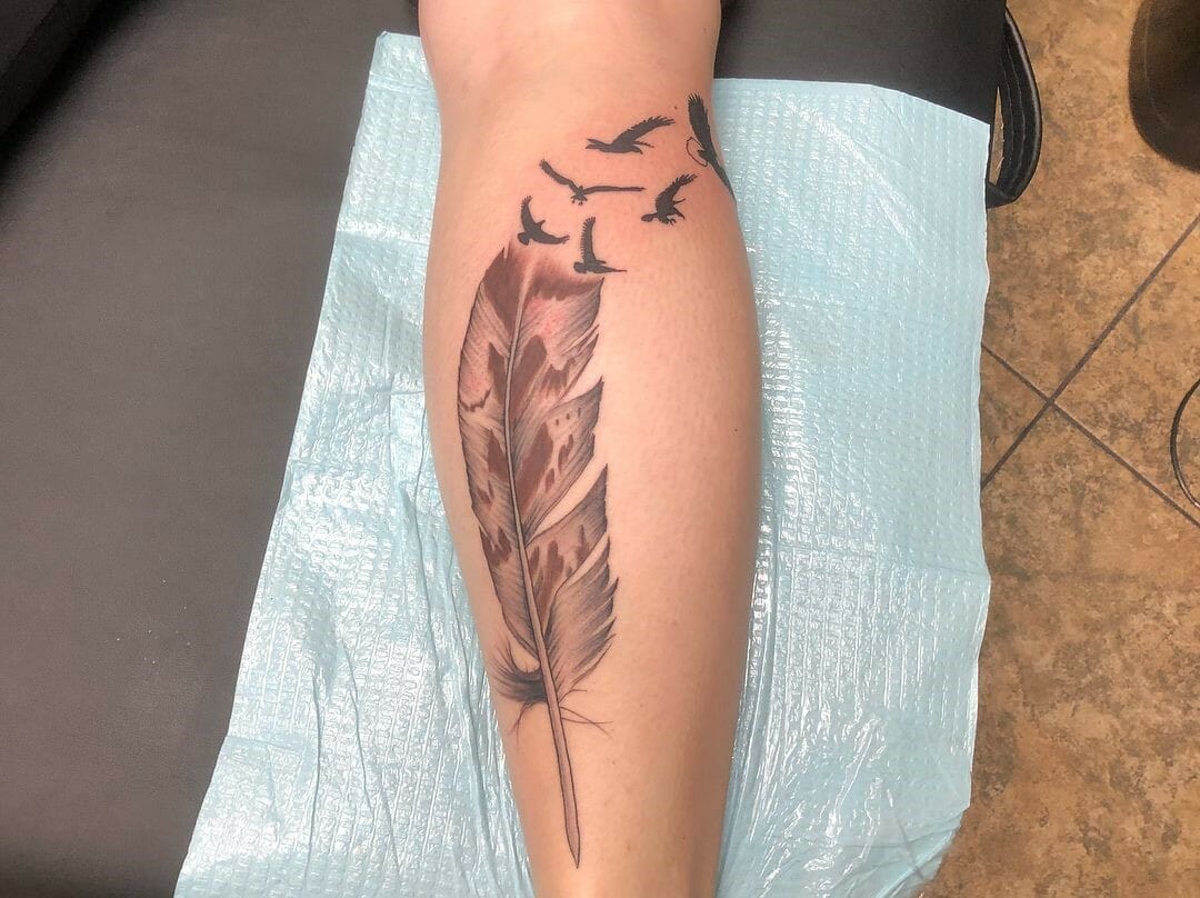 12 Eagle Feather Tattoo Ideas To Inspire You  alexie