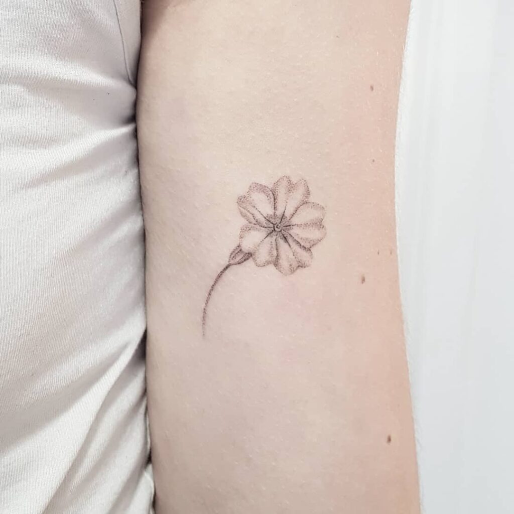 February Flower Tattoo Download  Color  VagaBlondie