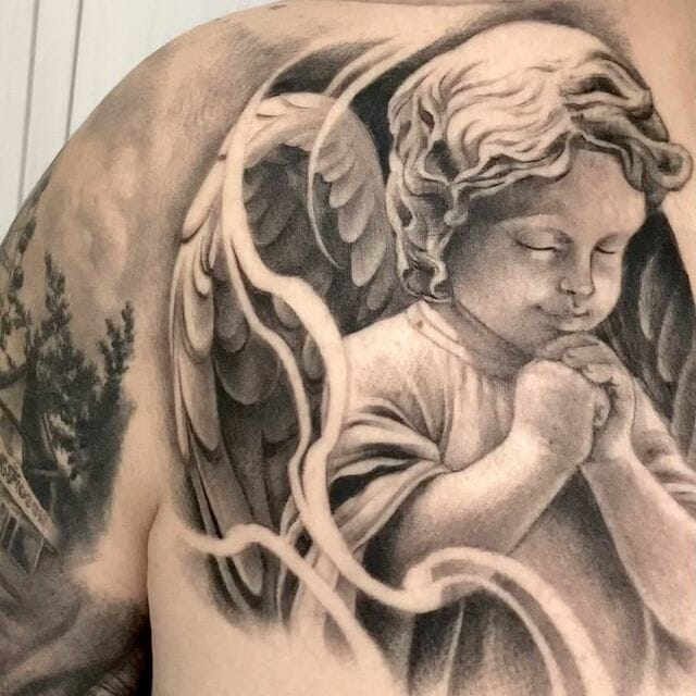 soldier angel tattoo designs