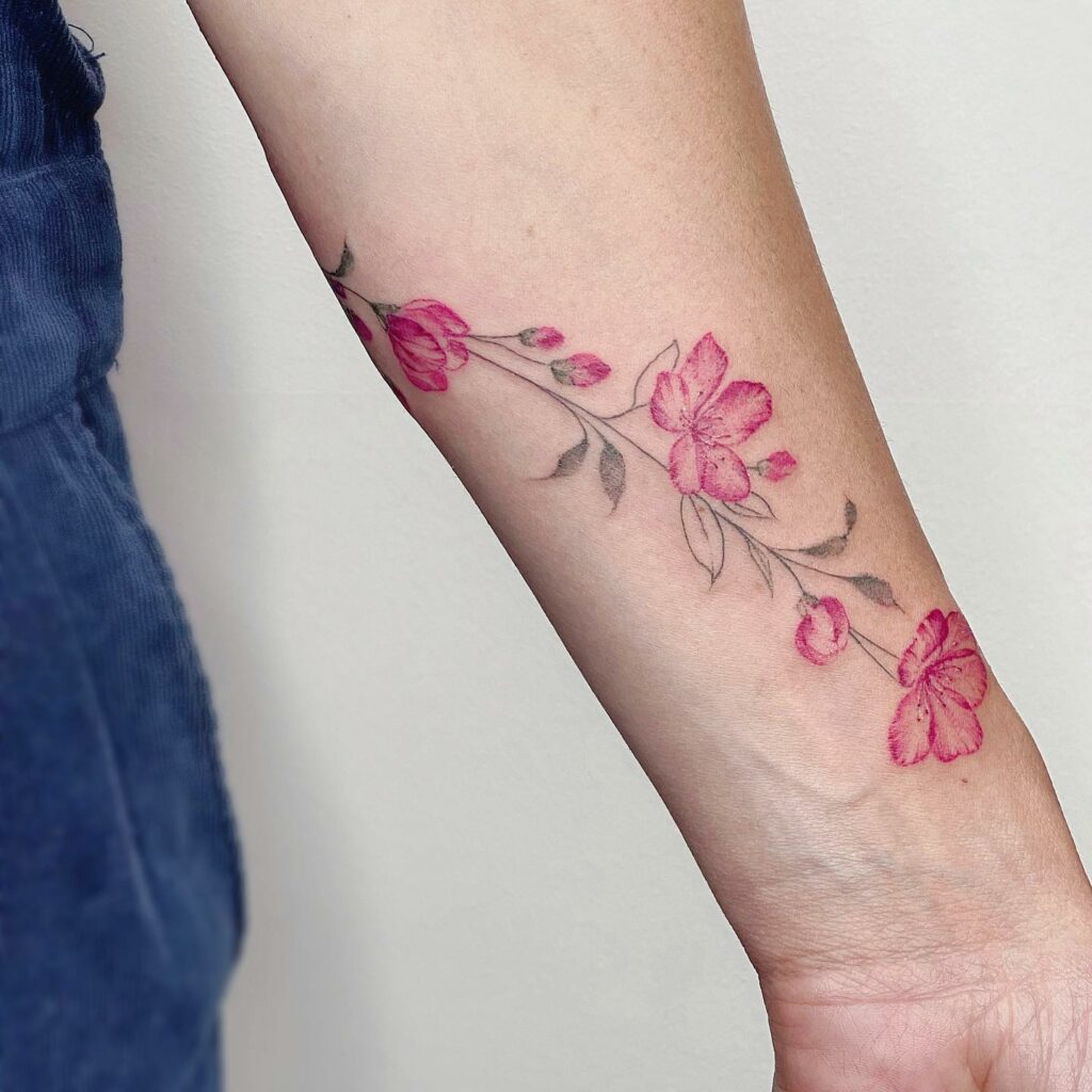 11+ Feminine Cherry Blossom Tattoo Ideas That Will Blow Your Mind! - alexie