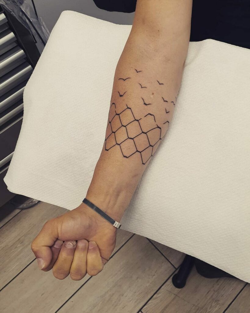 Update more than 58 chain link fence tattoo stencil  incdgdbentre