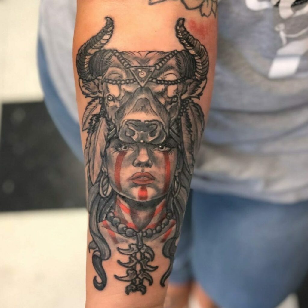 feminine bull tattoos