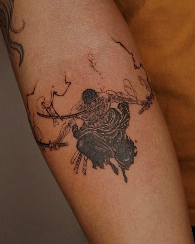 Wano Zoro #zoro #onepieceanime #zoroonepiece #zorotattoo #onepiecetat