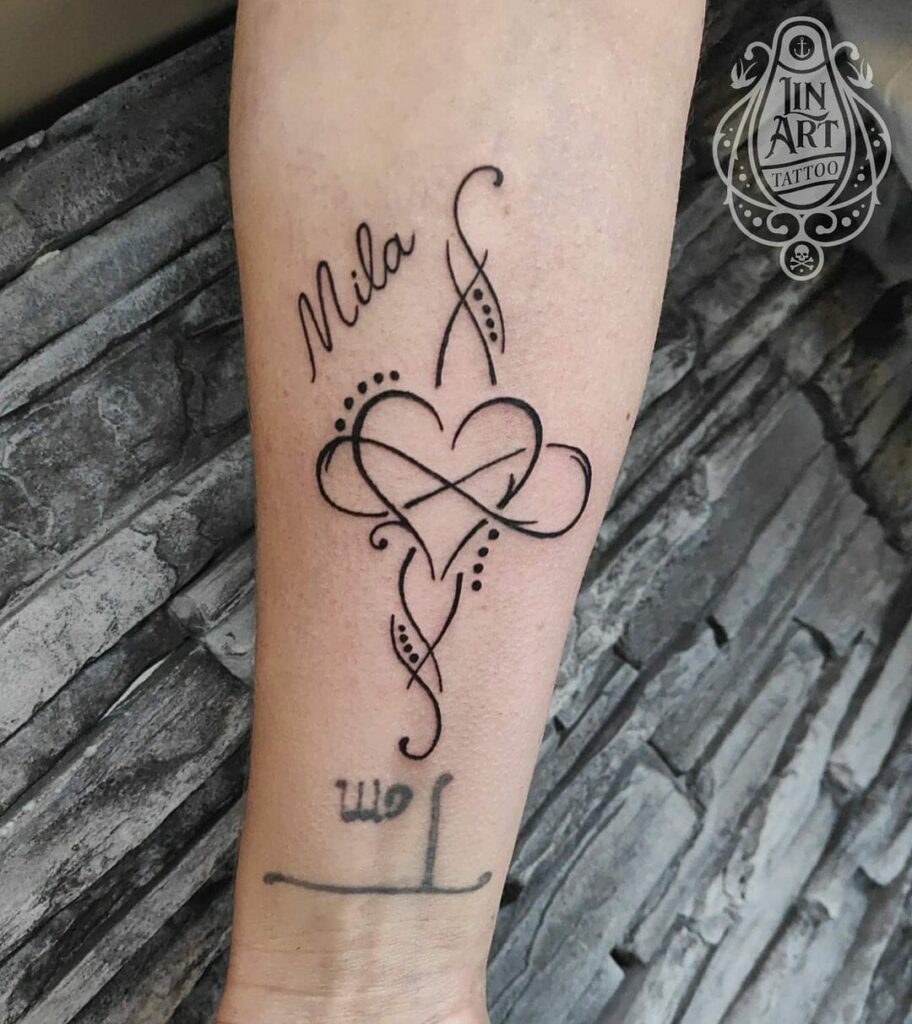 12+ Infinity Heart Tattoo With Names Ideas To Inspire You! alexie