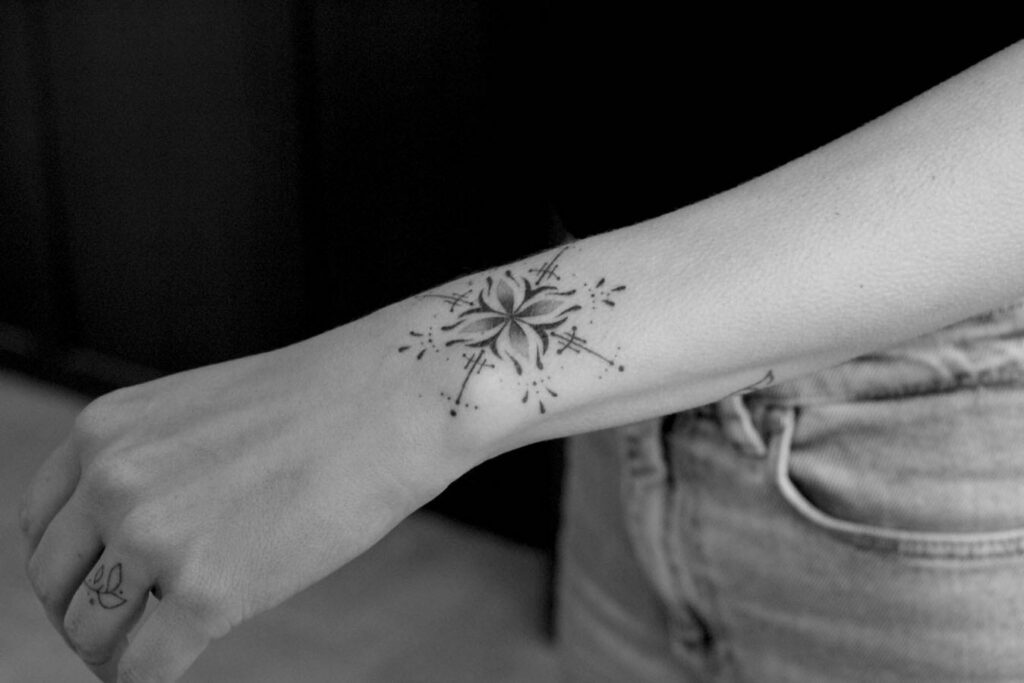 Red Flower Cuff by Jessi Preston – Tattly Temporary Tattoos & Stickers