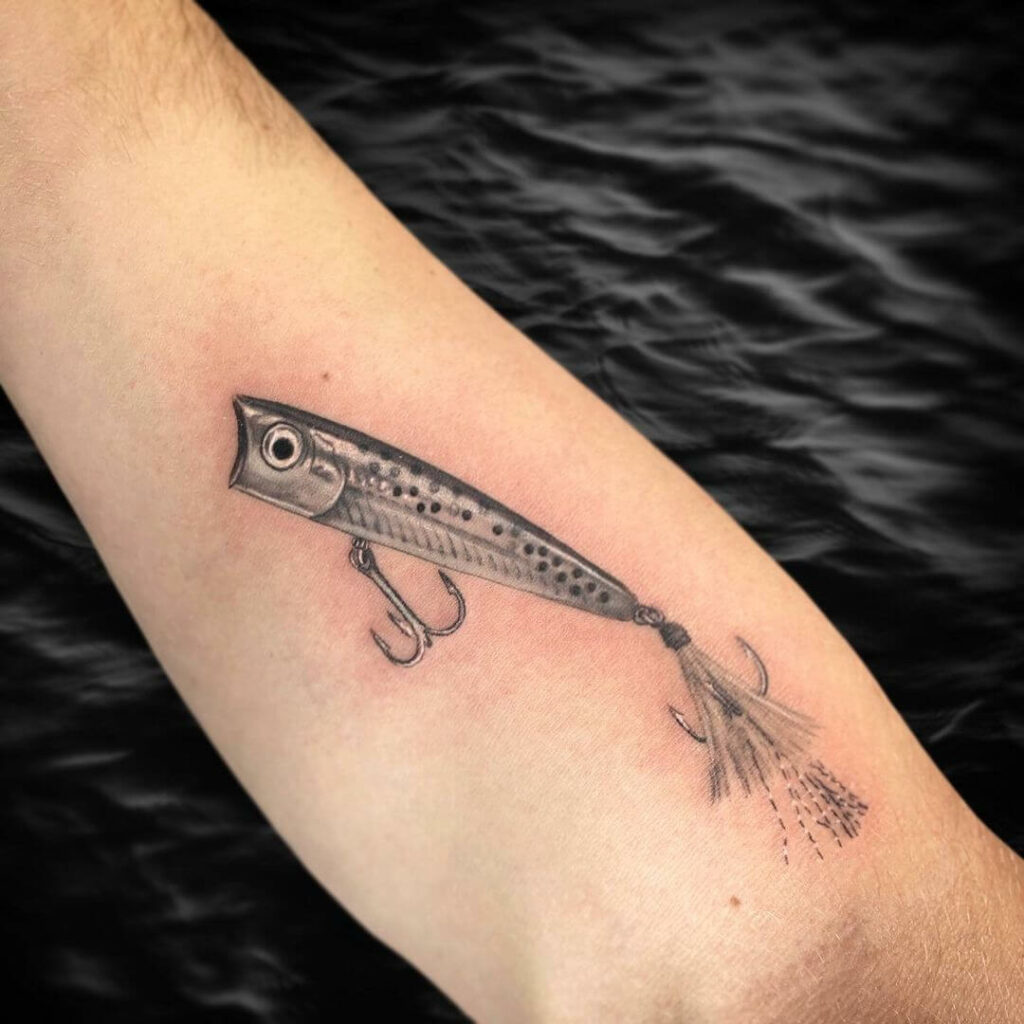 Fish Hook Tattoo