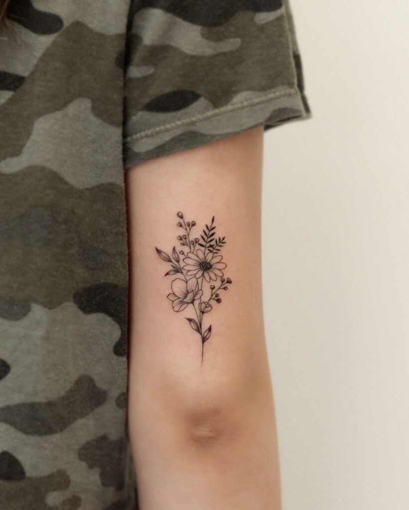 Floral Forearm Tattoos For Women