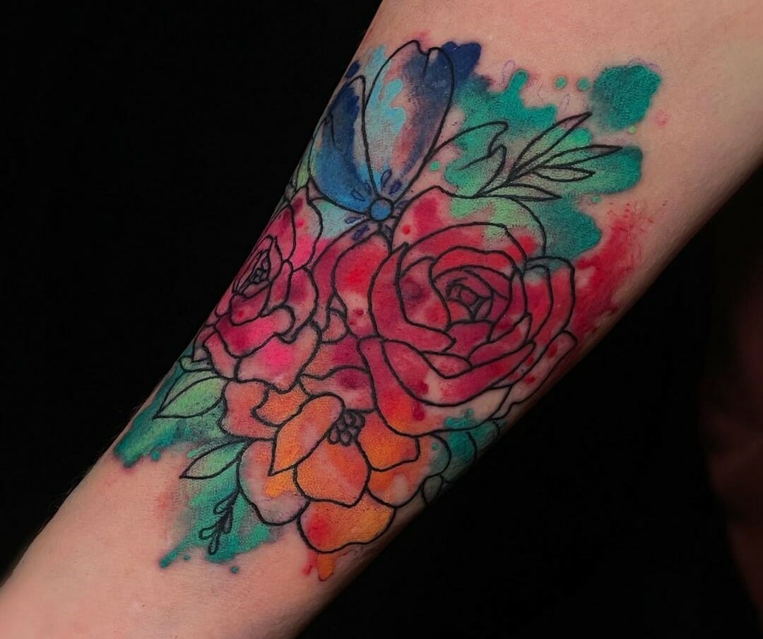 Watercolor Tattoos Might Age Badly