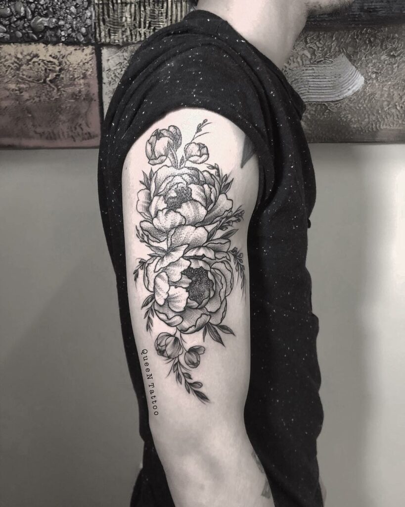 30 Flower Tattoos for Passionate Men  Men flower tattoo Flower tattoo  arm Lotus flower tattoo design
