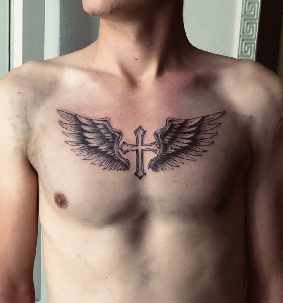 Flying Cross Tattoo