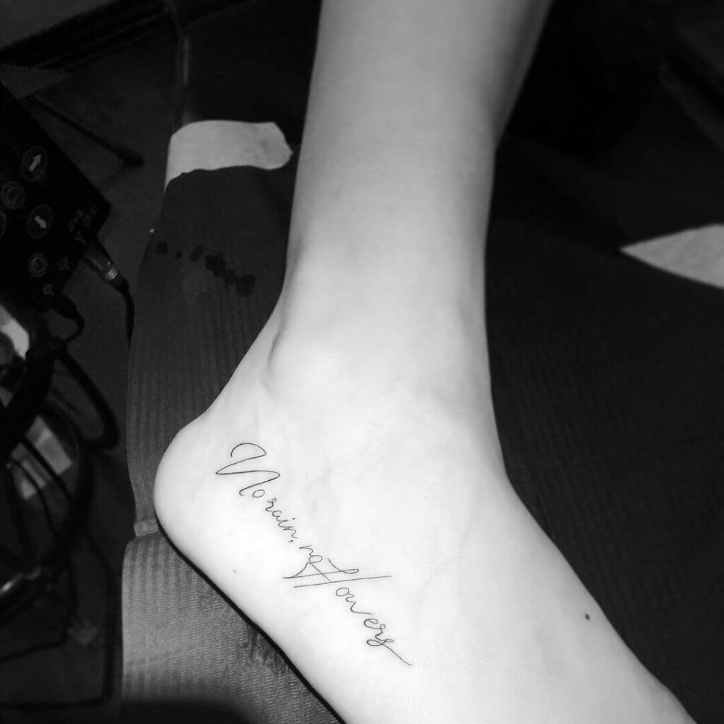 Foot Words Tattoos