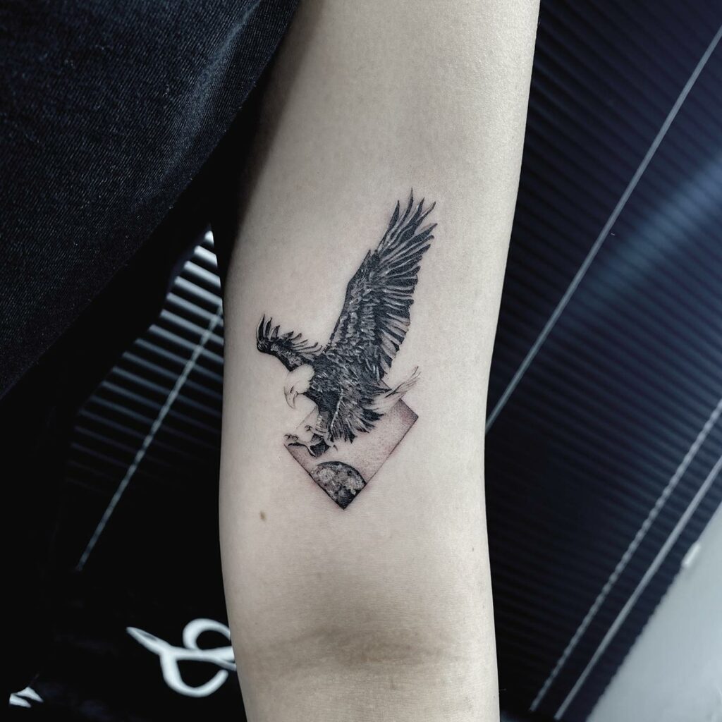 tattoo  Eagle tattoos Forearm tattoos Small eagle tattoo