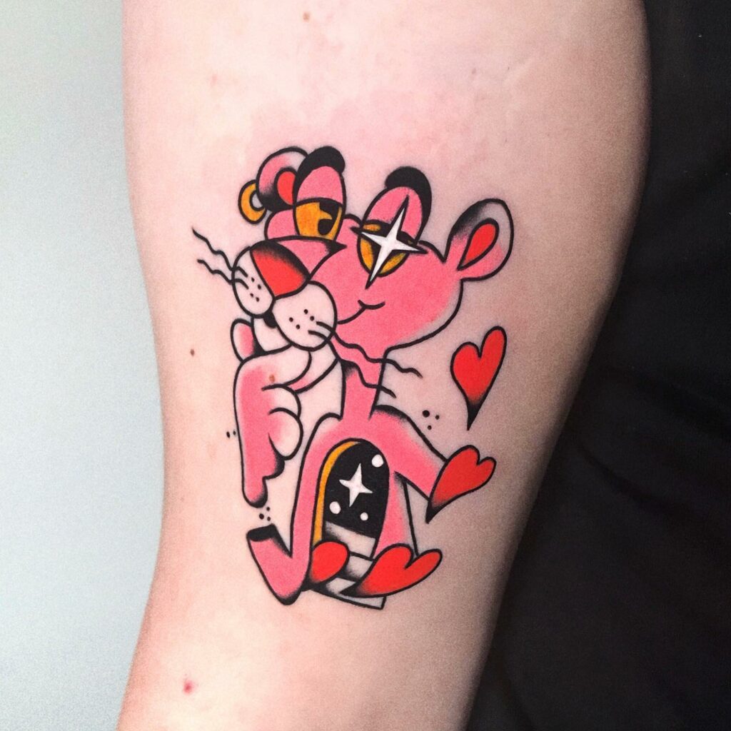 30Amazing Pink Panther Tattoo Designs with Meanings Ideas and  Celebrities  Body Art Guru