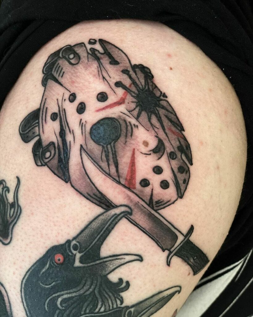 Friday The 13th Jason Voorhees Mask Tattoo