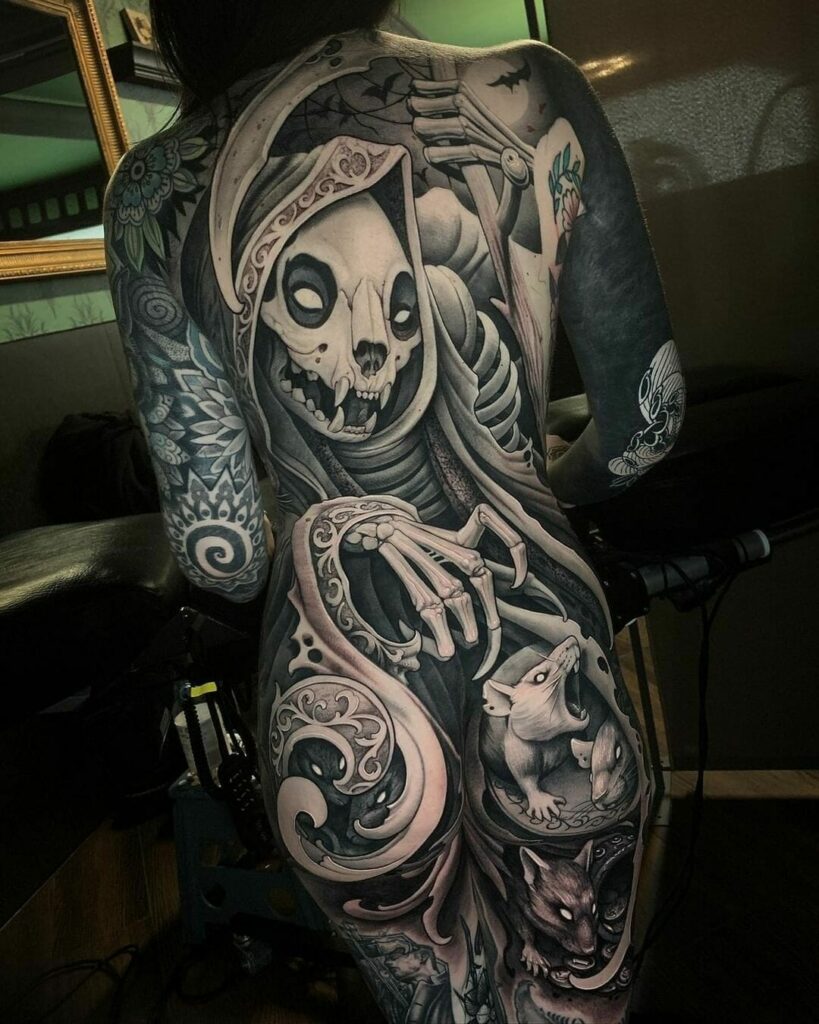 Full Body Skull Tattoo