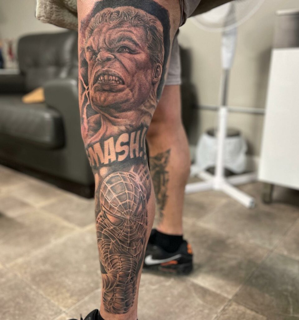 Full Leg Tattoo