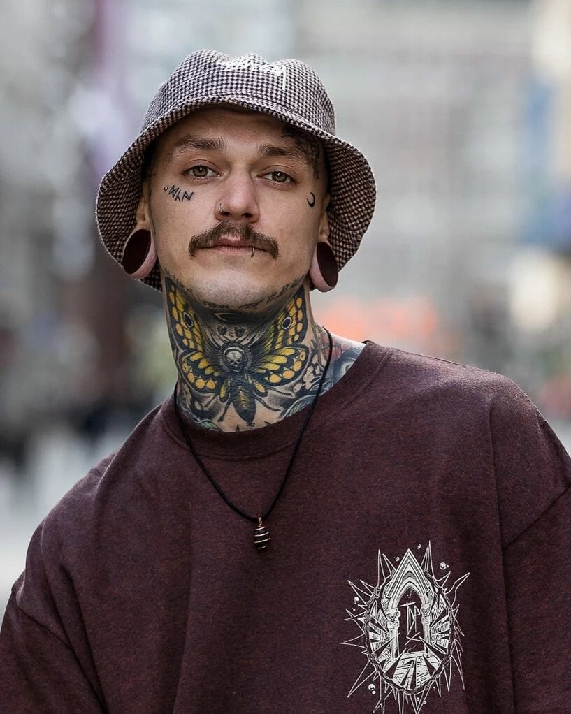 full neck tattoos for men