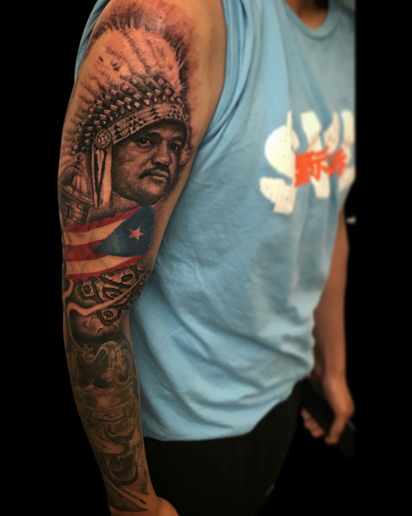 Flashinaction on Twitter Dope start on this Puerto Rican themed sleeve  Now booking for december tattoos puertorico puertoricoflag puertorican  coquitattoo hibiscustattoo lighthousetattoosupply neotraditionaltattoos  fusionink neotatmachines 