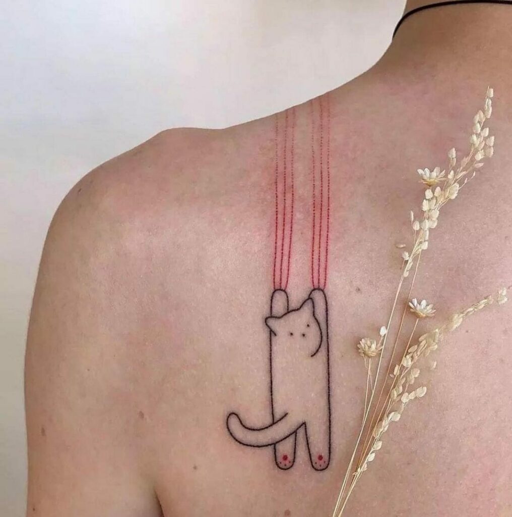 Fun Shoulder Blade Tattoos For Men