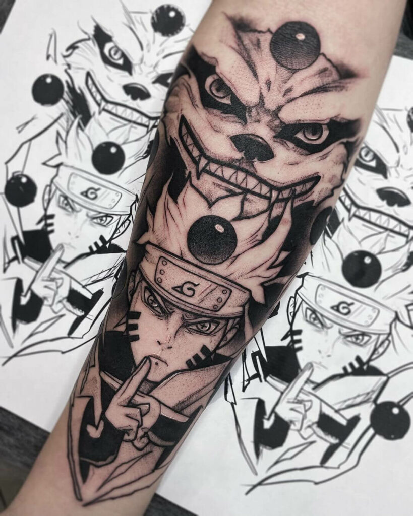 Fun and Fierce Anime Tattoos for Anime Fans