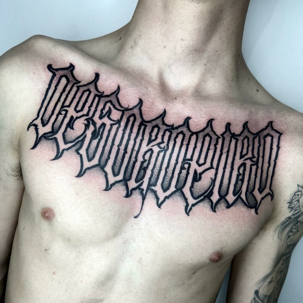 Gangster Tattoo Fonts