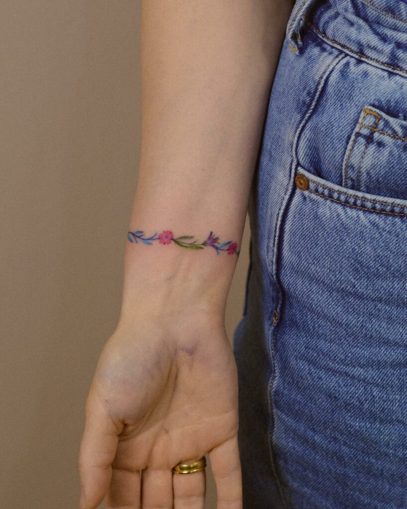 Buy Friendship Bracelet Temporary Tattoo Neon Glow Under Black Online in  India  Etsy