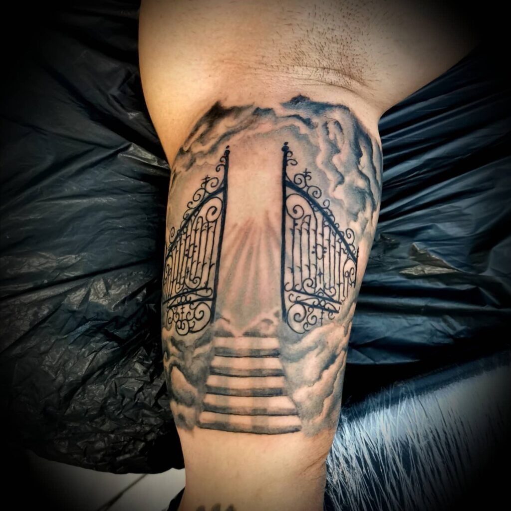 11+ Heaven Gates Tattoo Ideas That Will Blow Your Mind! alexie