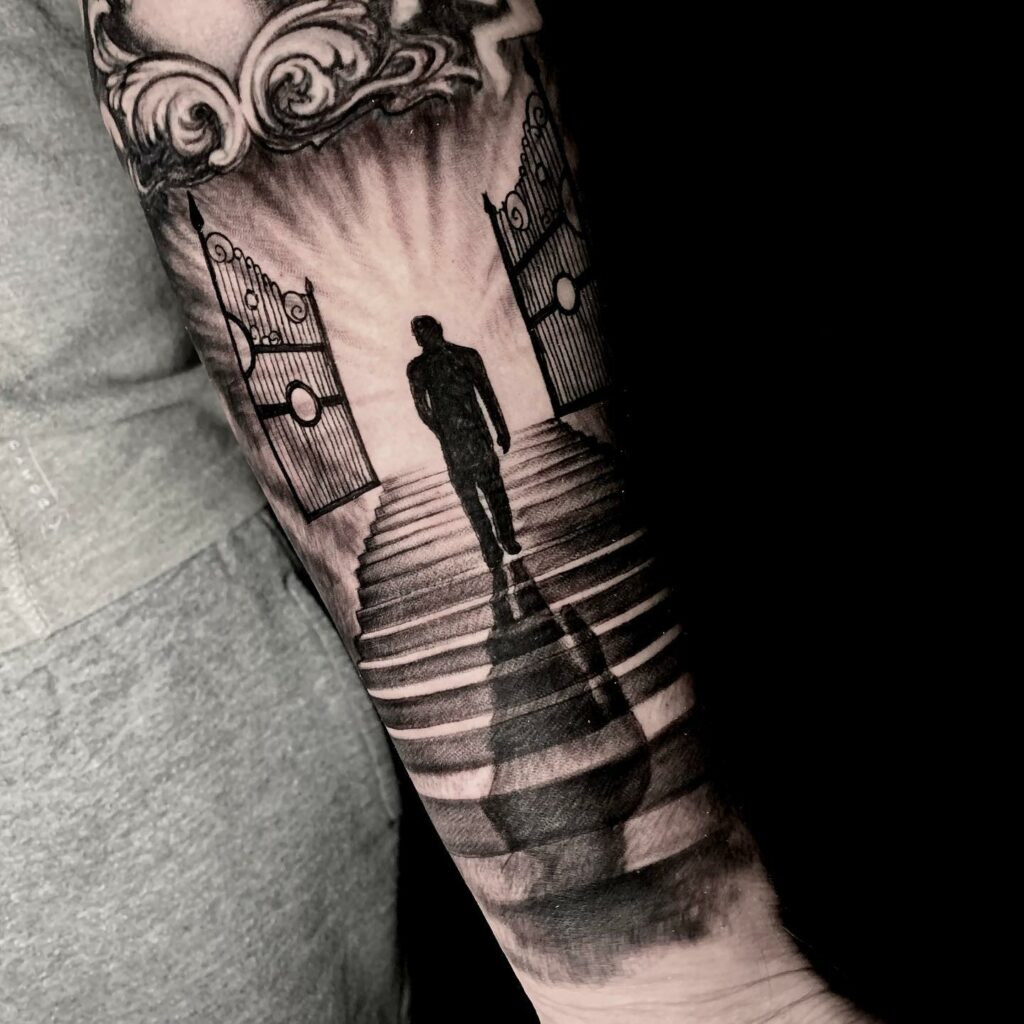 Stairway to heaven sleeve in progress Artist janissvars  Flickr