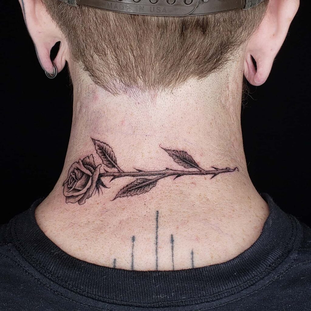 Geometric Rose Tattoos For Men